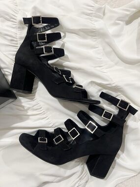 Saint Laurent Suede Gladiator Sandals